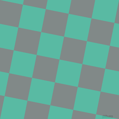 79/169 degree angle diagonal checkered chequered squares checker pattern checkers background, 80 pixel squares size, Puerto Rico and Oslo Grey checkers chequered checkered squares seamless tileable
