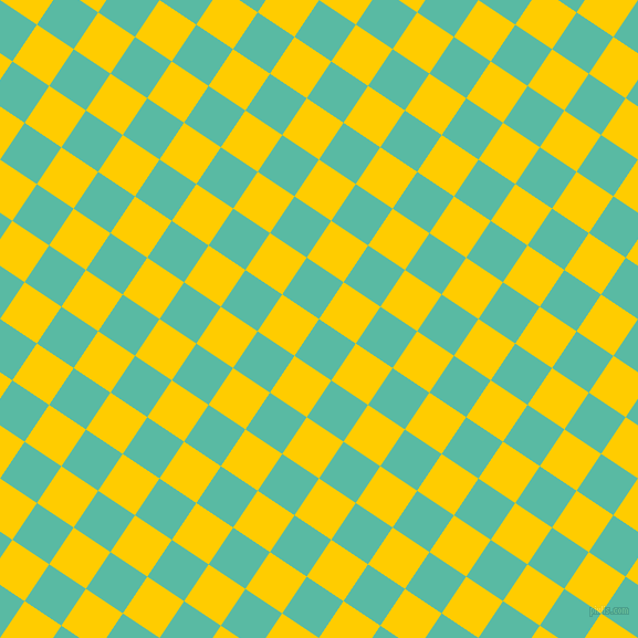 56/146 degree angle diagonal checkered chequered squares checker pattern checkers background, 40 pixel squares size, Puerto Rico and Tangerine Yellow checkers chequered checkered squares seamless tileable