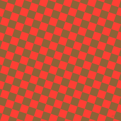 72/162 degree angle diagonal checkered chequered squares checker pattern checkers background, 32 pixel squares size, , Red Orange and McKenzie checkers chequered checkered squares seamless tileable