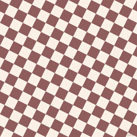 63/153 degree angle diagonal checkered chequered squares checker pattern checkers background, 43 pixel square size, , Rose Taupe and Linen checkers chequered checkered squares seamless tileable
