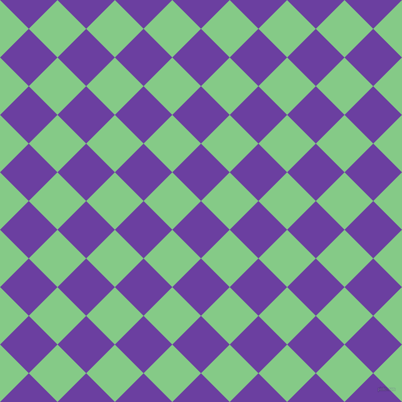 45/135 degree angle diagonal checkered chequered squares checker pattern checkers background, 82 pixel square size, , Royal Purple and De York checkers chequered checkered squares seamless tileable