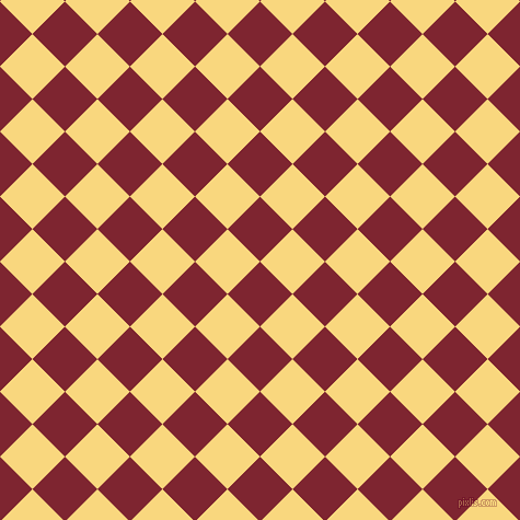 45/135 degree angle diagonal checkered chequered squares checker pattern checkers background, 42 pixel squares size, Scarlett and Golden Glow checkers chequered checkered squares seamless tileable