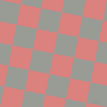 79/169 degree angle diagonal checkered chequered squares checker pattern checkers background, 86 pixel square size, , Sea Pink and Delta checkers chequered checkered squares seamless tileable
