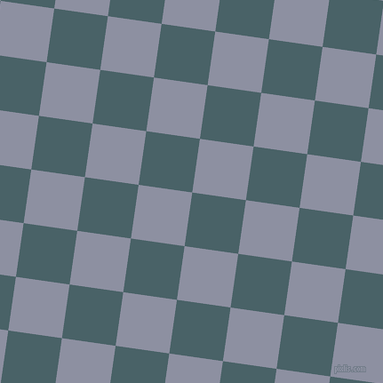82/172 degree angle diagonal checkered chequered squares checker pattern checkers background, 61 pixel squares size, , Smalt Blue and Manatee checkers chequered checkered squares seamless tileable