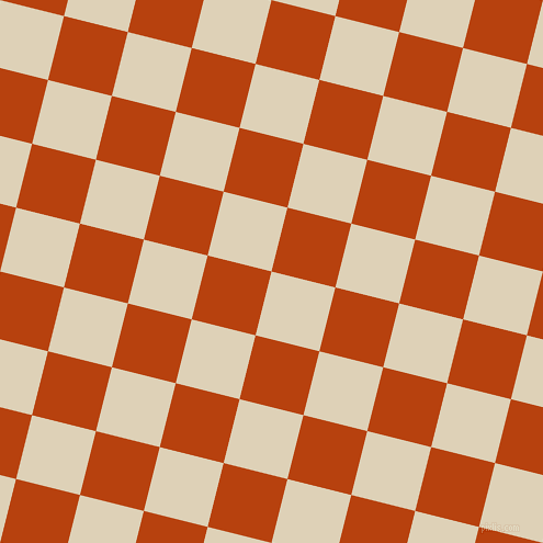 76/166 degree angle diagonal checkered chequered squares checker pattern checkers background, 60 pixel squares size, , Spanish White and Rust checkers chequered checkered squares seamless tileable