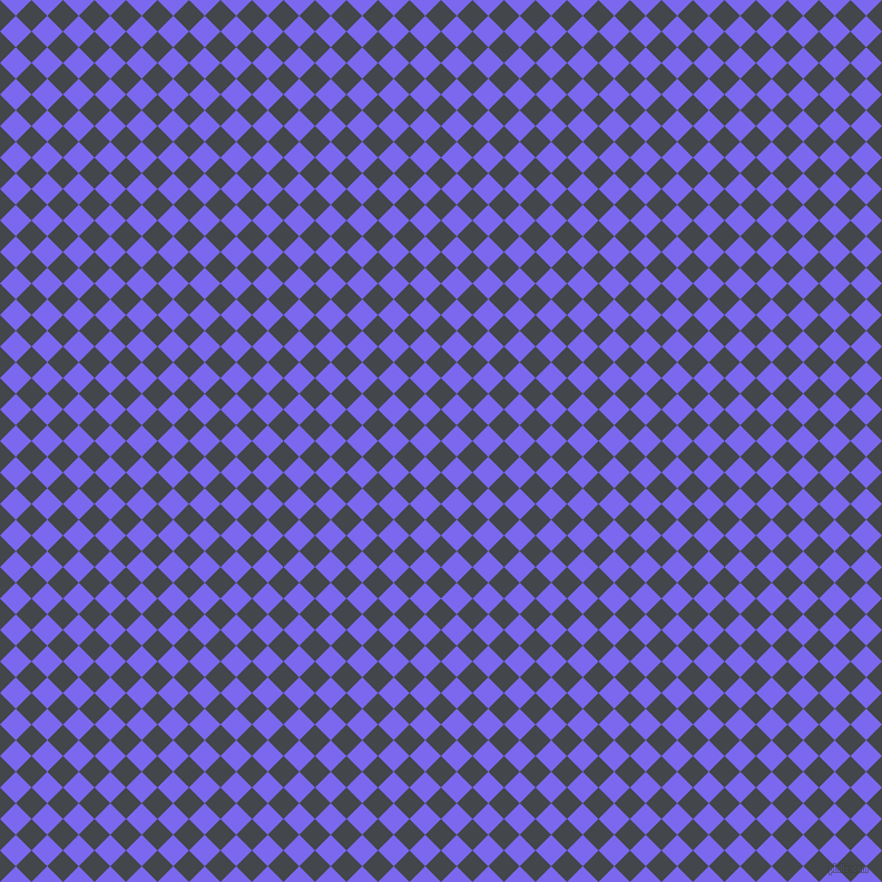 45/135 degree angle diagonal checkered chequered squares checker pattern checkers background, 20 pixel square size, , Steel Grey and Medium Slate Blue checkers chequered checkered squares seamless tileable
