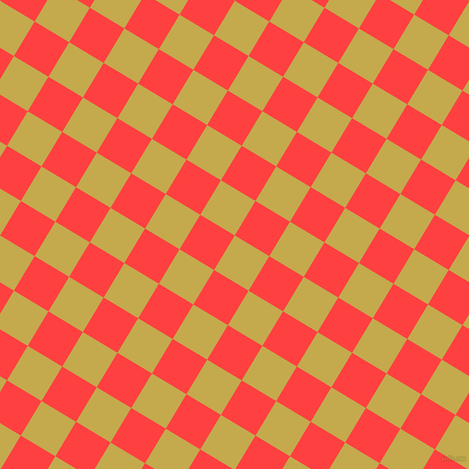 59/149 degree angle diagonal checkered chequered squares checker pattern checkers background, 58 pixel squares size, Sundance and Coral Red checkers chequered checkered squares seamless tileable