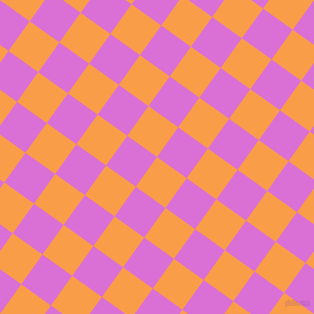 54/144 degree angle diagonal checkered chequered squares checker pattern checkers background, 53 pixel squares size, , Sunshade and Orchid checkers chequered checkered squares seamless tileable