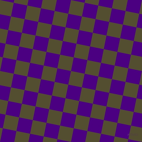 79/169 degree angle diagonal checkered chequered squares checker pattern checkers background, 48 pixel squares size, , Thatch Green and Indigo checkers chequered checkered squares seamless tileable
