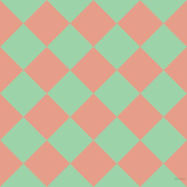 45/135 degree angle diagonal checkered chequered squares checker pattern checkers background, 109 pixel squares size, Tonys Pink and Chinook checkers chequered checkered squares seamless tileable