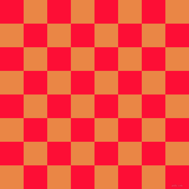 checkered chequered squares checkers background checker pattern, 76 pixel square size, , Torch Red and Flamenco checkers chequered checkered squares seamless tileable