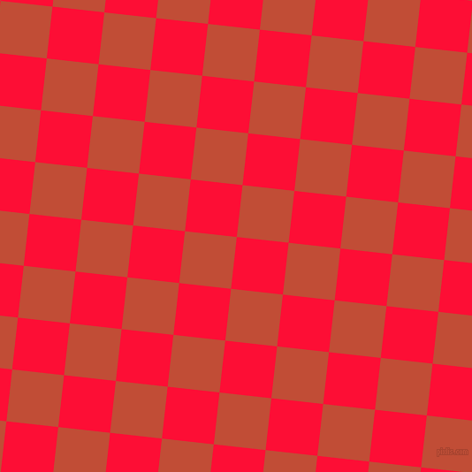 84/174 degree angle diagonal checkered chequered squares checker pattern checkers background, 59 pixel square size, , Torch Red and Grenadier checkers chequered checkered squares seamless tileable
