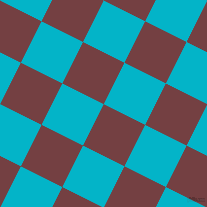 63/153 degree angle diagonal checkered chequered squares checker pattern checkers background, 94 pixel squares size, , Tosca and Iris Blue checkers chequered checkered squares seamless tileable