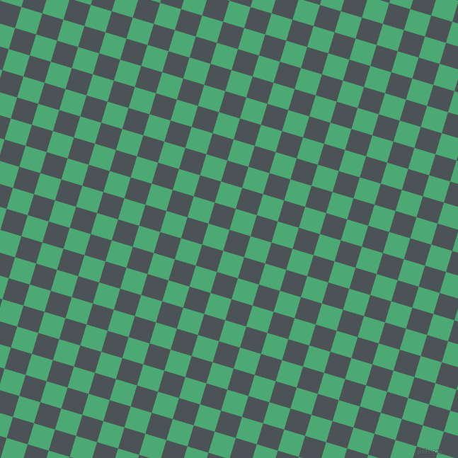 73/163 degree angle diagonal checkered chequered squares checker pattern checkers background, 31 pixel squares size, , Trout and Ocean Green checkers chequered checkered squares seamless tileable