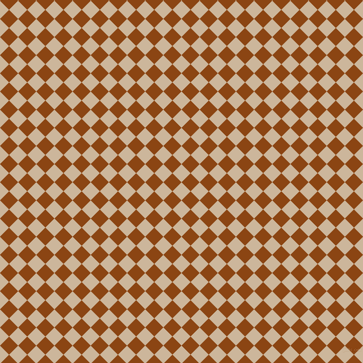 45/135 degree angle diagonal checkered chequered squares checker pattern checkers background, 25 pixel squares size, , Vanilla and Saddle Brown checkers chequered checkered squares seamless tileable