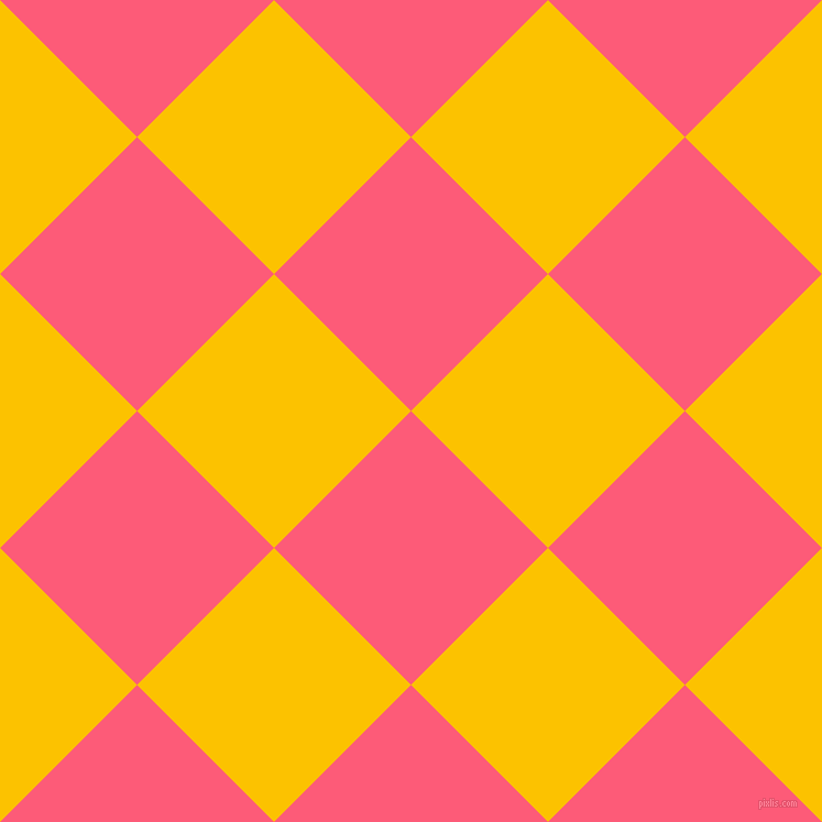 45/135 degree angle diagonal checkered chequered squares checker pattern checkers background, 176 pixel squares size, Wild Watermelon and Golden Poppy checkers chequered checkered squares seamless tileable