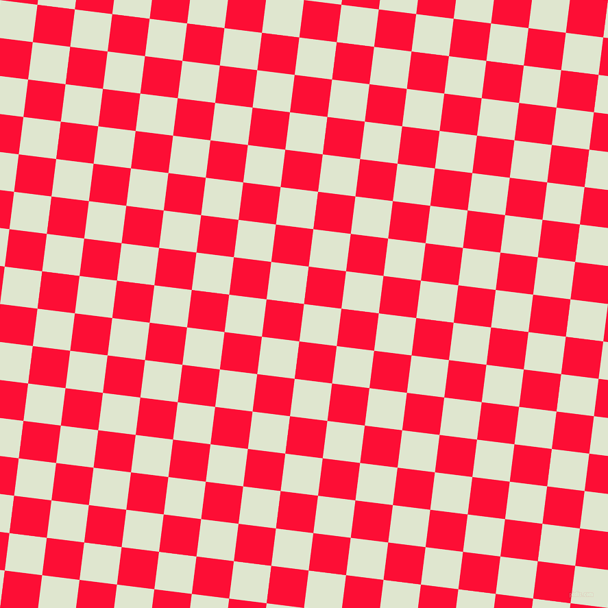 83/173 degree angle diagonal checkered chequered squares checker pattern checkers background, 55 pixel square size, Willow Brook and Torch Red checkers chequered checkered squares seamless tileable