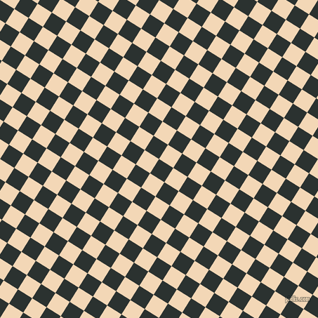 58/148 degree angle diagonal checkered chequered squares checker pattern checkers background, 24 pixel square size, , Woodsmoke and Pink Lady checkers chequered checkered squares seamless tileable