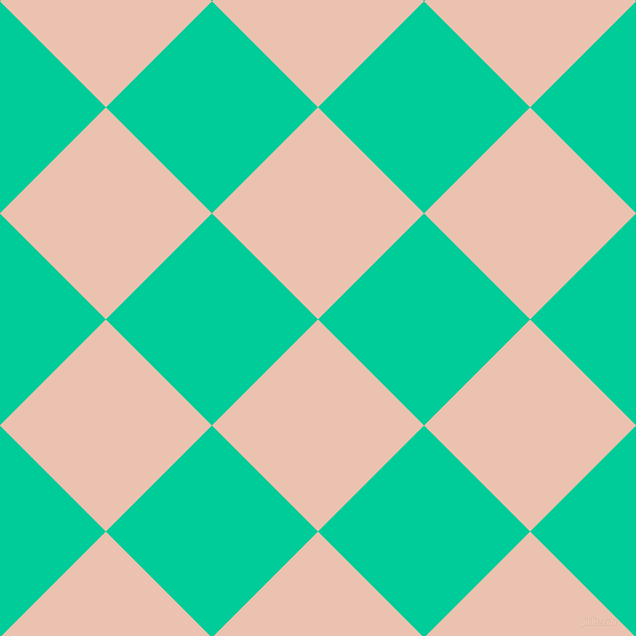 45/135 degree angle diagonal checkered chequered squares checker pattern checkers background, 150 pixel square size, , Zinnwaldite and Caribbean Green checkers chequered checkered squares seamless tileable