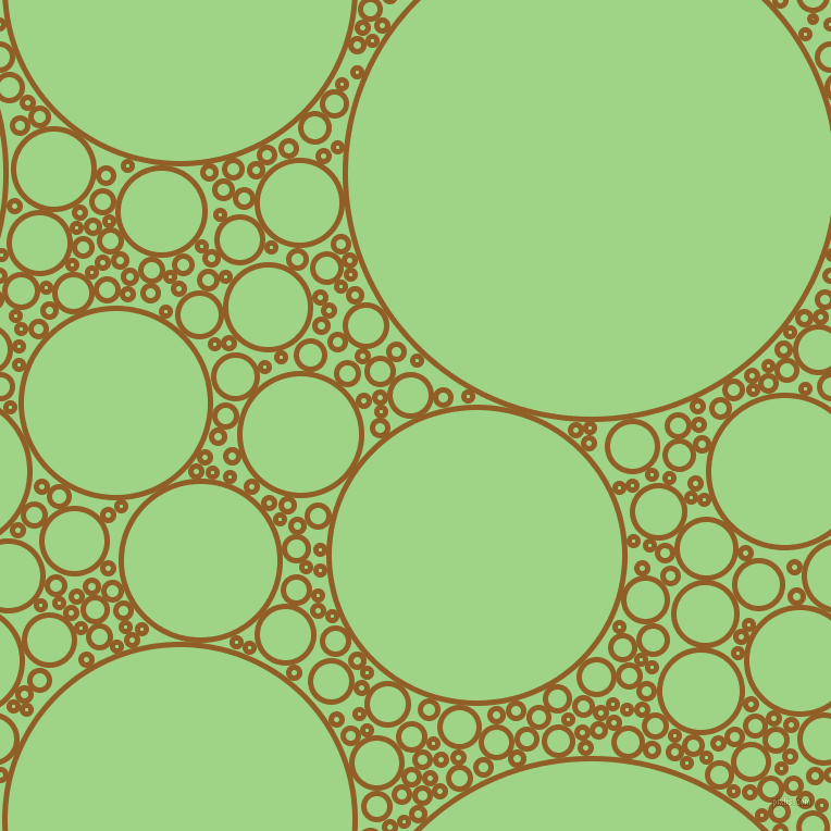 bubbles, circles, sponge, big, medium, small, 5 pixel line width, Afghan Tan and Gossip circles bubbles sponge soap seamless tileable