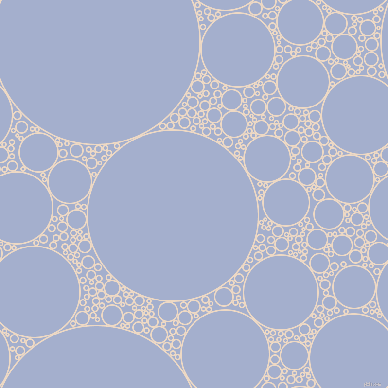 bubbles, circles, sponge, big, medium, small, 3 pixel line width, Almond and Echo Blue circles bubbles sponge soap seamless tileable