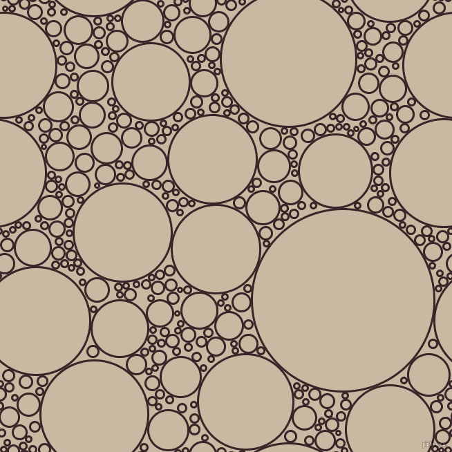 bubbles, circles, sponge, big, medium, small, 3 pixel line width, Aubergine and Grain Brown circles bubbles sponge soap seamless tileable
