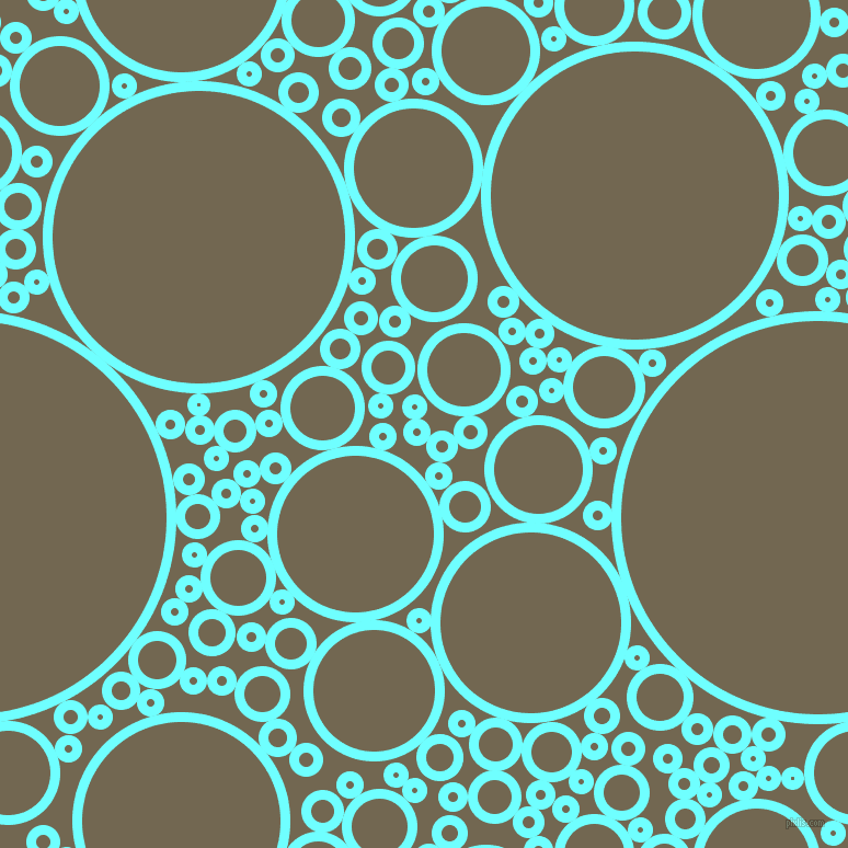 bubbles, circles, sponge, big, medium, small, 9 pixel line width, Baby Blue and Coffee circles bubbles sponge soap seamless tileable