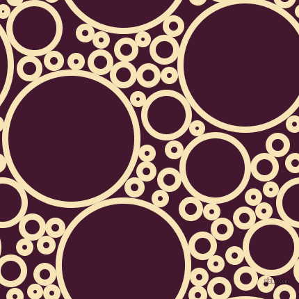 bubbles, circles, sponge, big, medium, small, 9 pixel line width, Barley White and Blackberry circles bubbles sponge soap seamless tileable