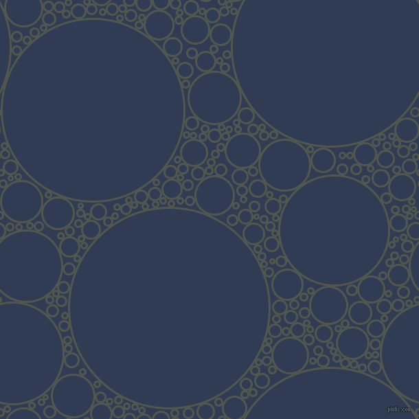 bubbles, circles, sponge, big, medium, small, 3 pixel line width, Battleship Grey and Biscay circles bubbles sponge soap seamless tileable