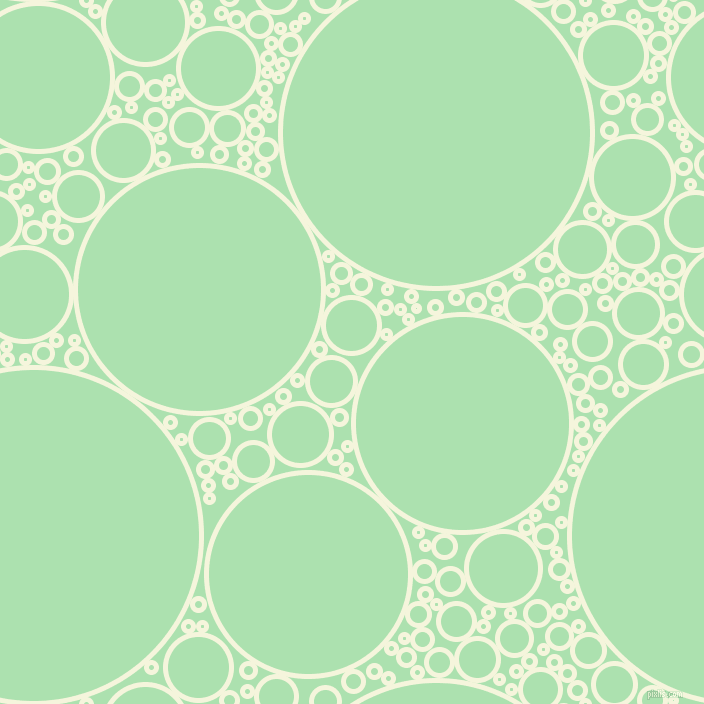 bubbles, circles, sponge, big, medium, small, 5 pixel line width, Beige and Celadon circles bubbles sponge soap seamless tileable
