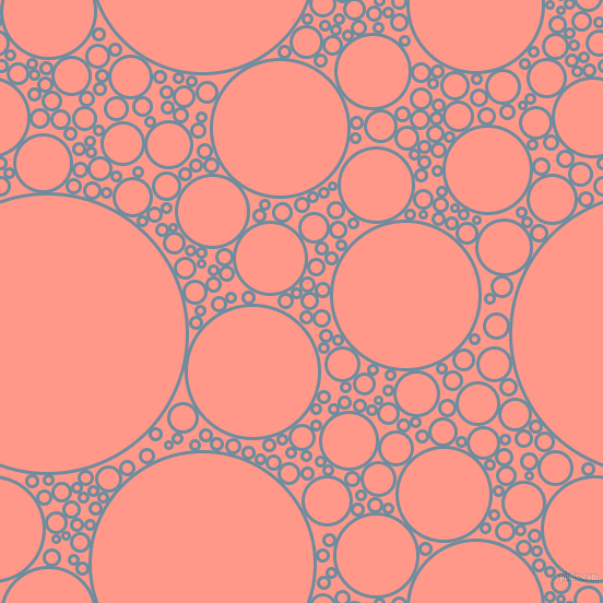 bubbles, circles, sponge, big, medium, small, 3 pixel line width, Bermuda Grey and Mona Lisa circles bubbles sponge soap seamless tileable
