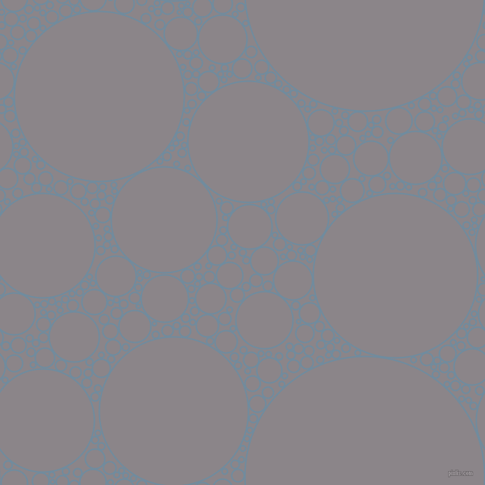bubbles, circles, sponge, big, medium, small, 2 pixel line width, Bermuda Grey and Taupe Grey circles bubbles sponge soap seamless tileable