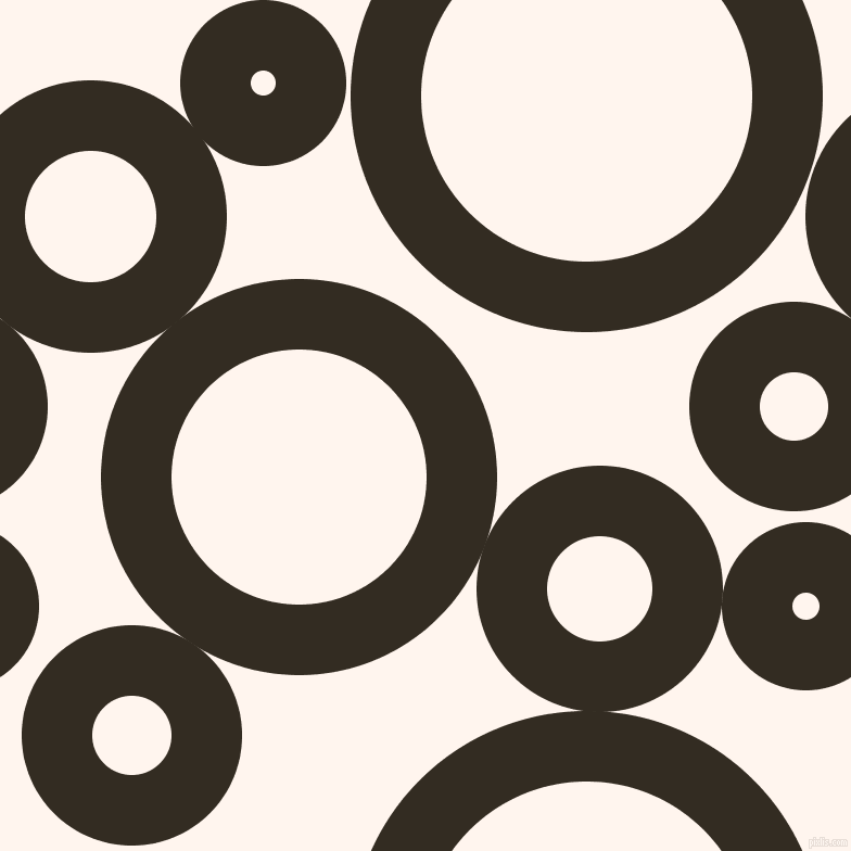 bubbles, circles, sponge, big, medium, small, 65 pixel line width, Black Magic and Seashell circles bubbles sponge soap seamless tileable