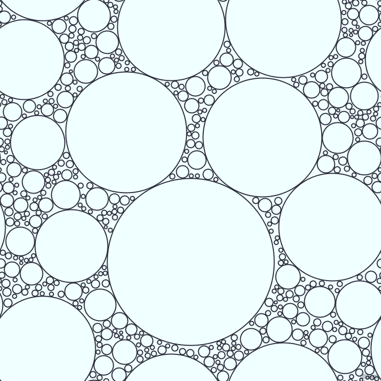 bubbles, circles, sponge, big, medium, small, 2 pixel line width, Black Rock and Azure circles bubbles sponge soap seamless tileable