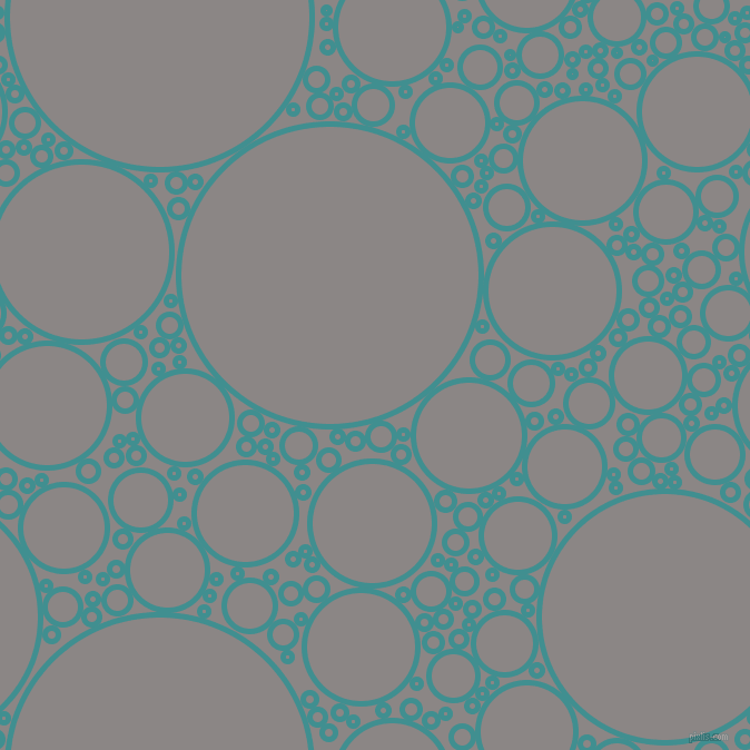 bubbles, circles, sponge, big, medium, small, 5 pixel line width, Blue Chill and Suva Grey circles bubbles sponge soap seamless tileable