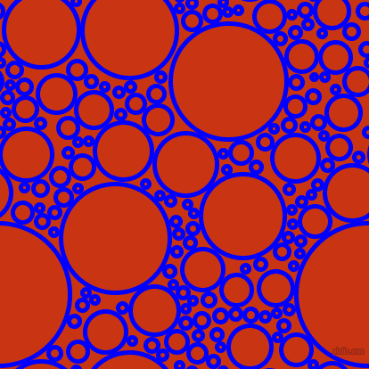 bubbles, circles, sponge, big, medium, small, 5 pixel line width, Blue and Harley Davidson Orange circles bubbles sponge soap seamless tileable