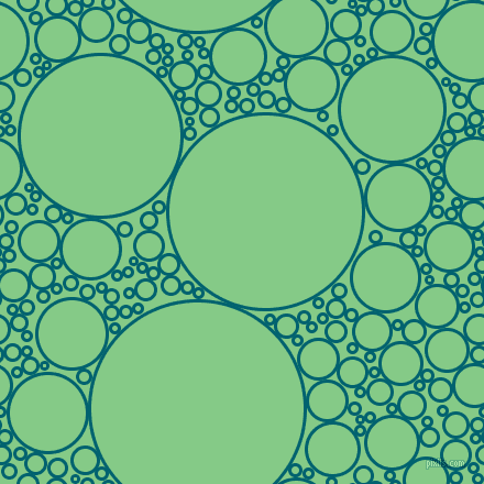 bubbles, circles, sponge, big, medium, small, 3 pixel line width, Blue Lagoon and De York circles bubbles sponge soap seamless tileable