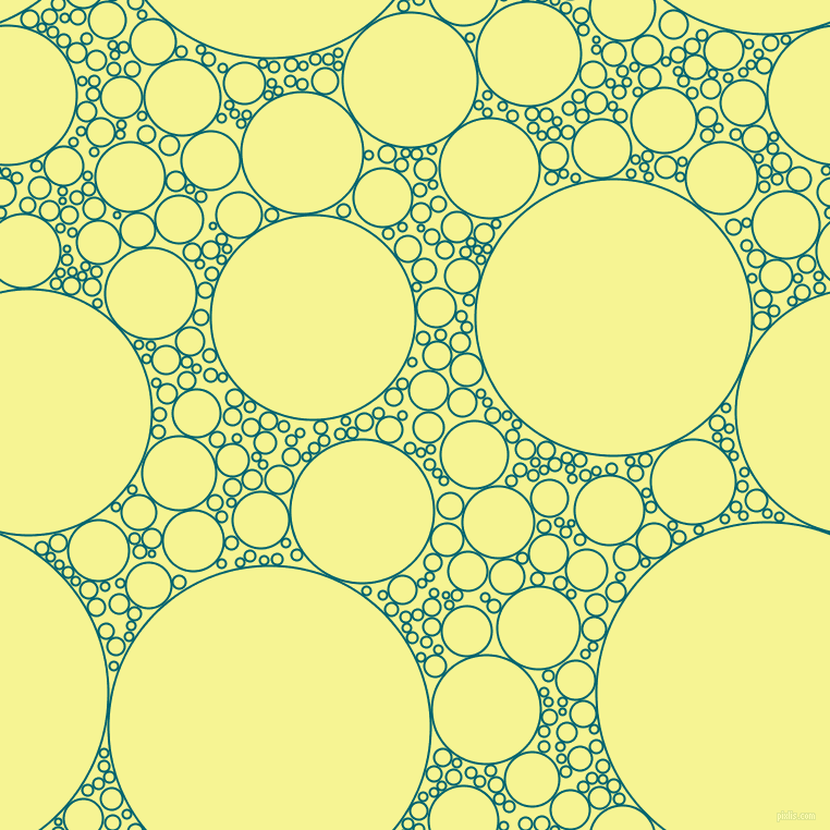 bubbles, circles, sponge, big, medium, small, 2 pixel line width, Blue Lagoon and Milan circles bubbles sponge soap seamless tileable