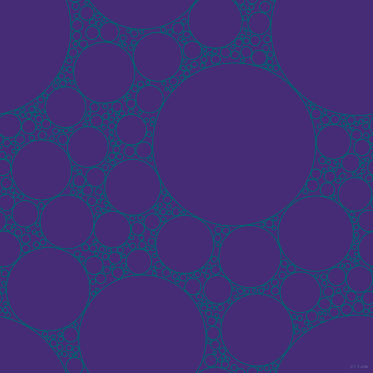 bubbles, circles, sponge, big, medium, small, 2 pixel line width, Blue Lagoon and Windsor circles bubbles sponge soap seamless tileable