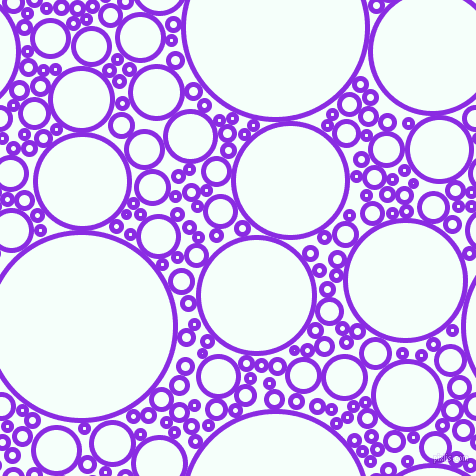 bubbles, circles, sponge, big, medium, small, 5 pixel line width, Blue Violet and Mint Cream circles bubbles sponge soap seamless tileable