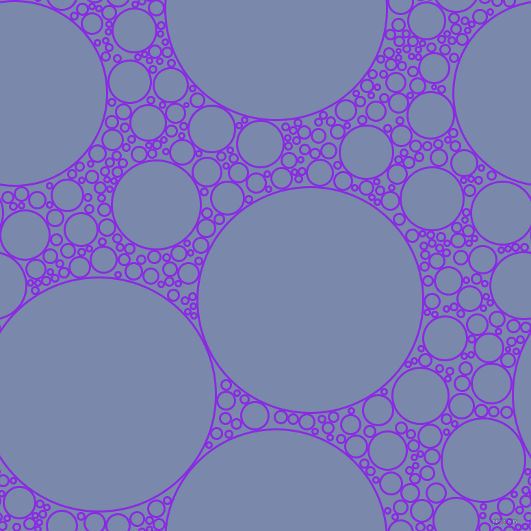 bubbles, circles, sponge, big, medium, small, 3 pixel line width, Blue Violet and Ship Cove circles bubbles sponge soap seamless tileable