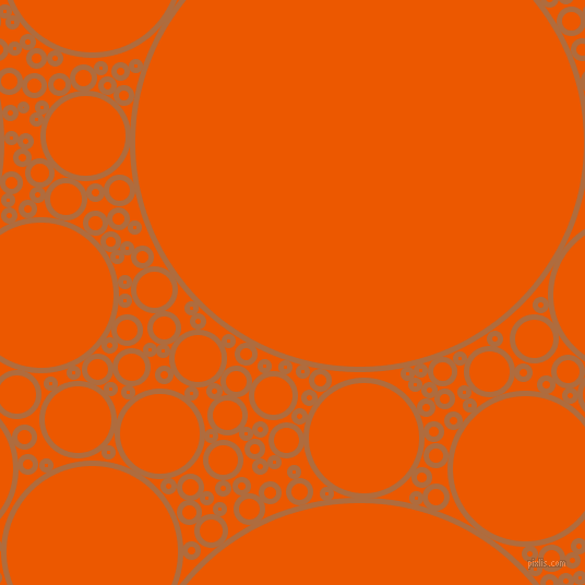 bubbles, circles, sponge, big, medium, small, 5 pixel line width, Bourbon and Persimmon circles bubbles sponge soap seamless tileable