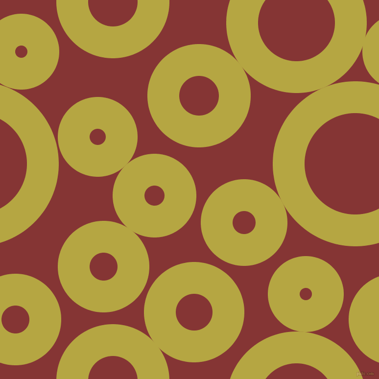 bubbles, circles, sponge, big, medium, small, 65 pixel line width, Brass and Tall Poppy circles bubbles sponge soap seamless tileable