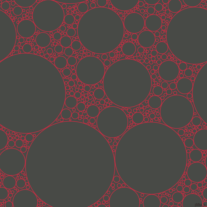 bubbles, circles, sponge, big, medium, small, 2 pixel line width, Brick Red and Armadillo circles bubbles sponge soap seamless tileable