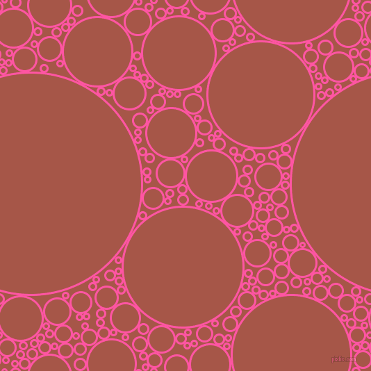 bubbles, circles, sponge, big, medium, small, 3 pixel line width, Brilliant Rose and Crail circles bubbles sponge soap seamless tileable