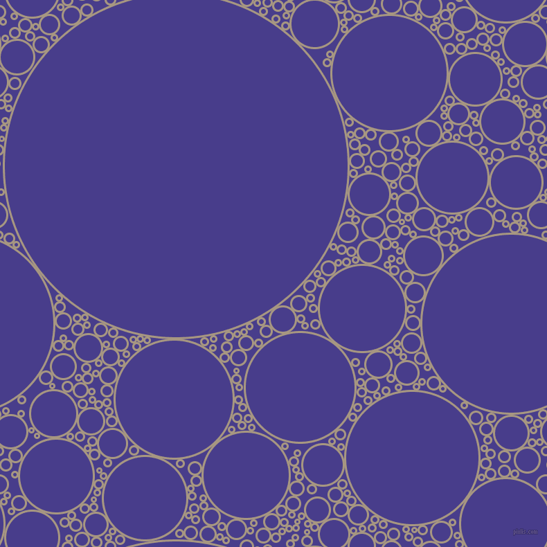 bubbles, circles, sponge, big, medium, small, 3 pixel line width, Bronco and Dark Slate Blue circles bubbles sponge soap seamless tileable