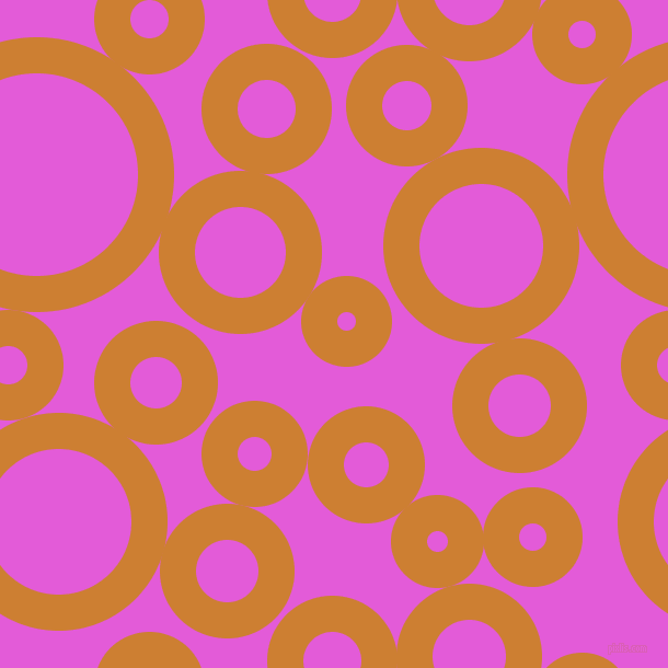 bubbles, circles, sponge, big, medium, small, 33 pixel line width, Bronze and Free Speech Magenta circles bubbles sponge soap seamless tileable