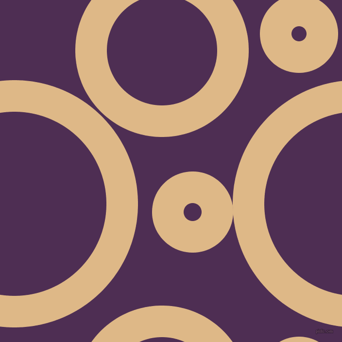 bubbles, circles, sponge, big, medium, small, 65 pixel line width, Burly Wood and Hot Purple circles bubbles sponge soap seamless tileable
