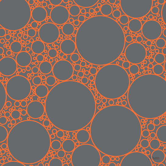 bubbles, circles, sponge, big, medium, small, 3 pixel line width, Burnt Orange and Mid Grey circles bubbles sponge soap seamless tileable