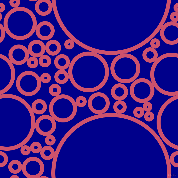 bubbles, circles, sponge, big, medium, small, 17 pixel line width, Cabaret and Dark Blue circles bubbles sponge soap seamless tileable